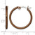 Chisel Stainless Steel Polished Brown Ion-Plated 26 mm Diameter 2 mm Hoop Earrings, 19 mm Long - View 5