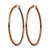 Chisel Stainless Steel Polished Brown Ion-Plated 48 mm Diameter 2 mm Hoop Earrings, 43 mm Long - View 3