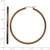 Chisel Stainless Steel Polished Brown Ion-Plated 48 mm Diameter 2 mm Hoop Earrings, 43 mm Long - View 5