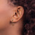 Chisel Stainless Steel Polished Brown Ion-Plated 19 mm Diameter Tapered Hoop Earrings, 20 mm Long - View 4