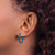 Chisel Stainless Steel Polished Blue Ion-Plated 19 mm Diameter 2 mm Hoop Earrings, 14 mm Long - View 5