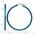Chisel Stainless Steel Polished Blue Ion-Plated 42 mm Diameter 2 mm Hoop Earrings, 34 mm Long - View 5