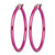 Chisel Stainless Steel Polished Pink Ion-Plated 32 mm Diameter 2 mm Hoop Earrings, 29 mm Long - View 3