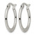Chisel Stainless Steel Polished and Textured 20 mm Diameter Hoop Earrings, 21.77 mm Long - View 3