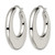 Chisel Stainless Steel Polished 35 mm Diameter Hollow Hoop Earrings - View 3