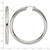 Chisel Stainless Steel Polished Hoop Earrings, 62 mm - View 5