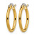 Chisel Stainless Steel Polished Yellow Ion-Plated 19 mm Diameter 2 mm Hoop Earrings - View 3