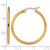 Chisel Stainless Steel Polished Yellow Ion-Plated 32 mm Diameter 2 mm Hoop Earrings - View 5