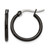 Chisel Stainless Steel Polished Black Ion-Plated 19 mm Diameter 2 mm Hoop Earrings