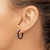Chisel Stainless Steel Polished Black Ion-Plated 19 mm Diameter 2 mm Hoop Earrings - View 4