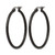 Chisel Stainless Steel Polished Black Ion-Plated 32 mm Diameter 2 mm Hoop Earrings - View 3