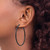 Chisel Stainless Steel Polished Black Ion-Plated 48 mm Diameter 2 mm Hoop Earrings - View 4