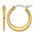 Chisel Stainless Steel Polished Yellow Ion-Plated Tapered 19 mm Diameter Hoop Earrings