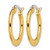 Chisel Stainless Steel Polished Yellow Ion-Plated Tapered 19 mm Diameter Hoop Earrings - View 3