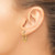 Chisel Stainless Steel Polished Yellow Ion-Plated Tapered 19 mm Diameter Hoop Earrings - View 4