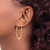 Chisel Stainless Steel Polished Yellow Ion-Plated Tapered 34 mm Diameter Hoop Earrings - View 4