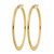 Chisel Stainless Steel Polished Yellow Ion-Plated Tapered 43 mm Diameter Hoop Earrings - View 3