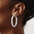 Chisel Stainless Steel Polished Hollow Twisted Hoop Earrings, 37 mm - View 4