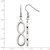 Chisel Stainless Steel Brushed and Polished Infinity Dangle Shepherd Hook Drop French Wire Earrings, 56 mm - View 5