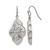 Stainless Steel Polished Dangle Shepherd Hook Drop French Wire Earrings, 47 mm