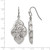 Stainless Steel Polished Dangle Shepherd Hook Drop French Wire Earrings, 47 mm - View 5