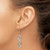 Chisel Stainless Steel Polished Infinity Dangle Shepherd Hook Drop French Wire Earrings, 50 mm - View 4