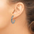 Chisel Stainless Steel Antiqued and Polished Post Hoop Earrings - View 4