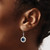 Chisel Stainless Steel Polished with Blue Druzy Dangle Shepherd Hook Drop French Wire Earrings, 35 mm - View 4