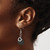 Chisel Stainless Steel Polished Black Ion-Plated Heart Dangle French Wire Earrings - View 4