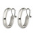 Chisel Stainless Steel Polished Omega Back Hoop Earrings, 29.40 mm - View 3