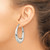 Chisel Stainless Steel Polished Teardrop Hoop Earrings - View 4