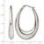 Chisel Stainless Steel Polished Teardrop Hoop Earrings - View 5