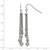 Stainless Steel Polished Dangle Shepherd Hook Drop French Wire Earrings - SRE956 - View 5