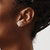 Chisel Stainless Steel Polished and Textured Wing Stud Earrings - View 4
