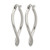 Chisel Stainless Steel Polished Wavy Hoop Earrings - View 3