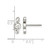Chisel Stainless Steel Polished Treble Clef Stud Earrings - View 5