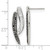 Stainless Steel Polished Post Black and Clear Crystal Drop Earrings - View 5