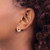 Chisel Stainless Steel Polished Rose Ion-Plated with Crystal Teardrop Stud Earrings - View 4