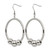 Stainless Steel Polished Dangle Shepherd Hook Drop French Wire Earrings - SRE989 - View 3