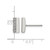 Chisel Stainless Steel Brushed with Cubic Zirconia Bar Stud Earrings - View 5