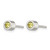 Chisel Stainless Steel Polished Green Cubic Zirconia August Birthstone Stud Earrings, 5.5 mm - View 3