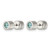 Chisel Stainless Steel Polished Blue Cubic Zirconia December Birthstone Stud Earrings, 5.5 mm - View 3