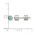Chisel Stainless Steel Polished Blue Cubic Zirconia December Birthstone Stud Earrings, 5.5 mm - View 5