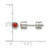 Chisel Stainless Steel Polished Red Cubic Zirconia July Birthstone Stud Earrings, 5.5 mm - View 4