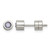 Chisel Stainless Steel Polished Pink Cubic Zirconia June Birthstone Stud Earrings, 5.5 mm