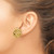14K Yellow Gold 12 mm Polished and Twisted Love Knot Stud Earrings - View 3