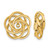 14K Yellow Gold Polished Love Knot Earring Jackets, 17 mm