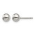 Chisel Titanium Polished 6 mm Ball Stud Earrings