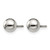 Chisel Titanium Polished 6 mm Ball Stud Earrings - View 2
