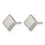 Chisel Titanium Polished 7 mm Square Stud Earrings - View 2